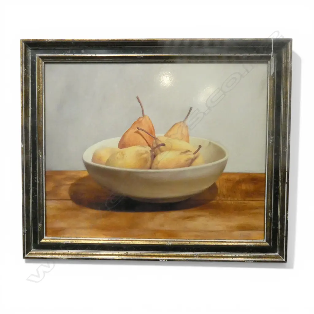 DECORATIVE STILL LIFE PRINT OF PEARS 390 x 495 mm Image 1++