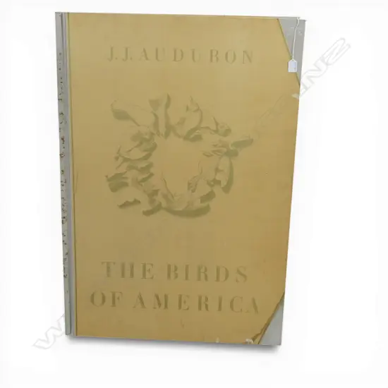 VERY LG FORMAT ART BOOK; J. J. AUDUBON THE BIRDS OF AMERICA' 682/1000 990x690mm exterior showing wear