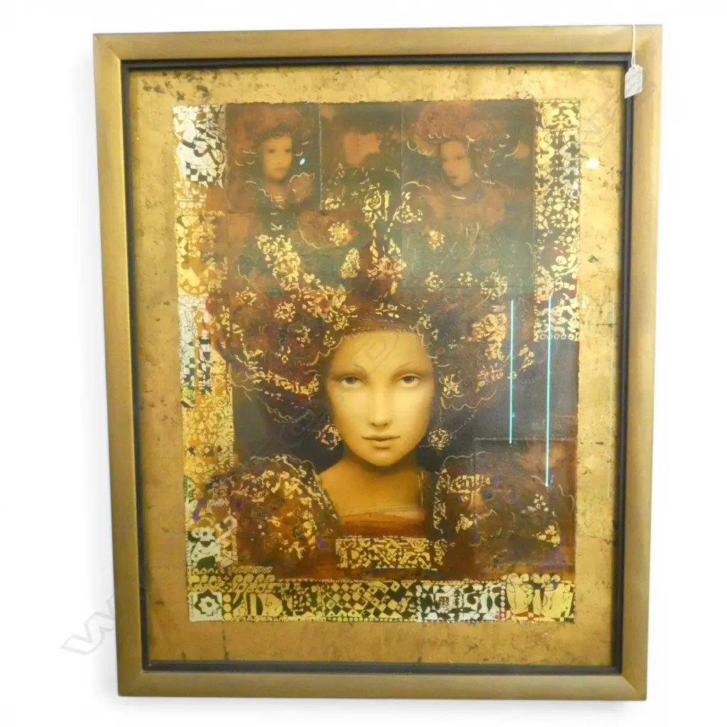 CSABA MARKUS, 'PANNONIA' HAND EMBELLISHED SCREENPRINT, ED. 102/285, 680 X 515mm Image 1++