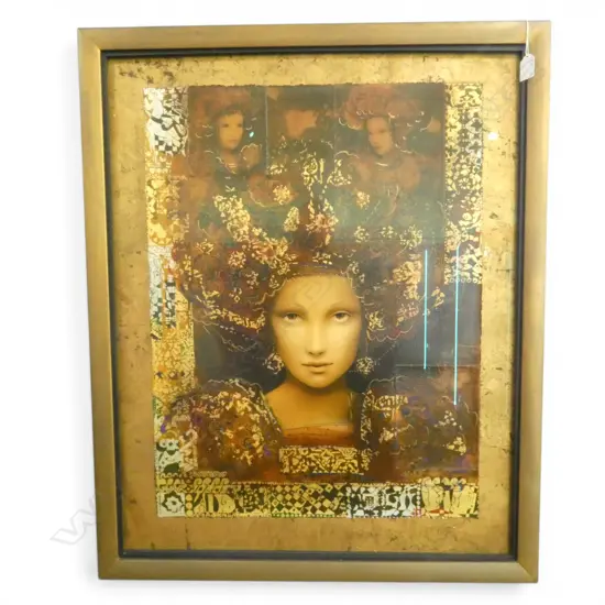 CSABA MARKUS, 'PANNONIA' HAND EMBELLISHED SCREENPRINT, ED. 102/285, 680 X 515mm