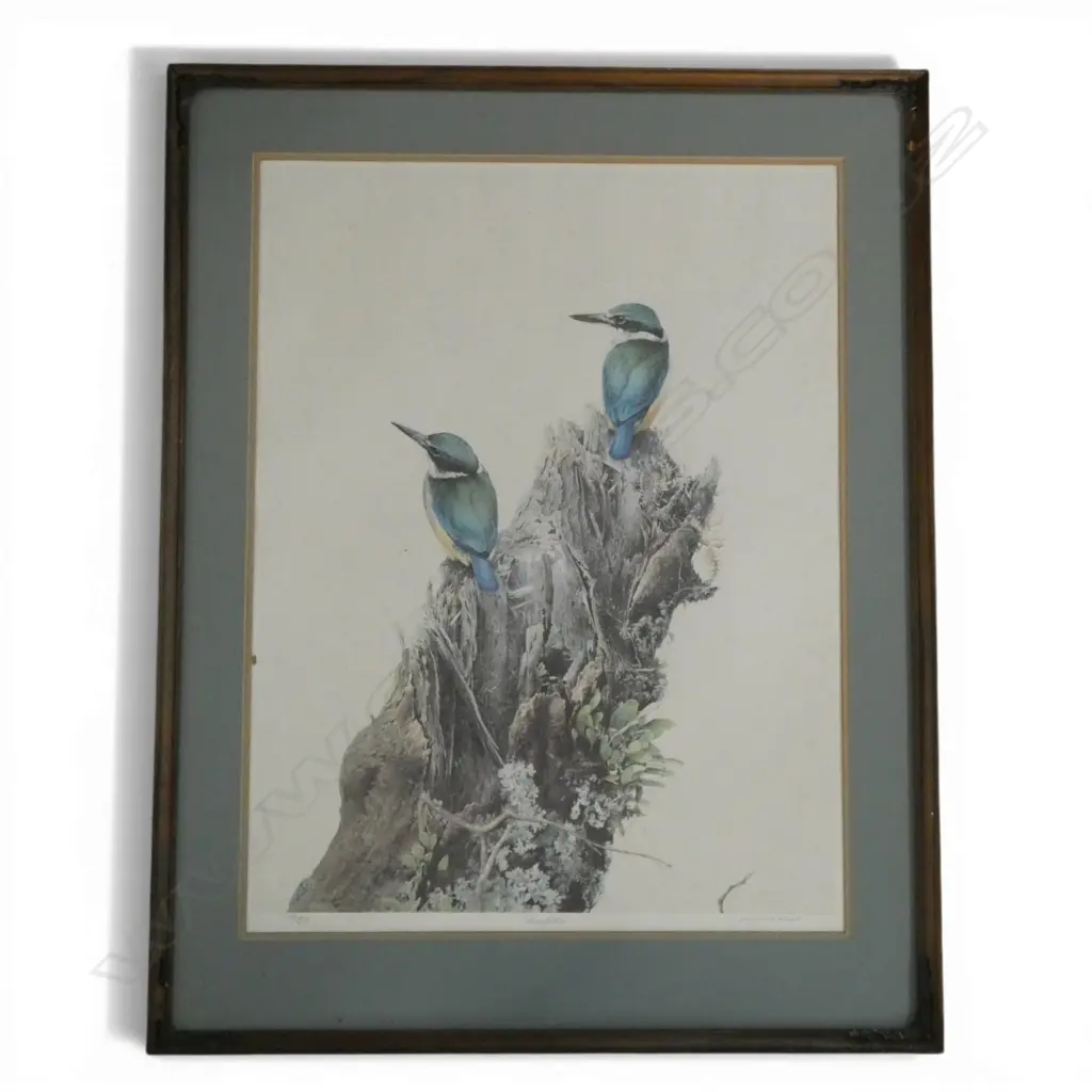RAYMOND CHING 'KINGFISHERS' PRINT 146/850 655x495mm Image 1++