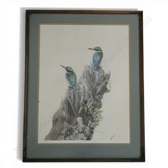 RAYMOND CHING 'KINGFISHERS' PRINT 146/850 655x495mm