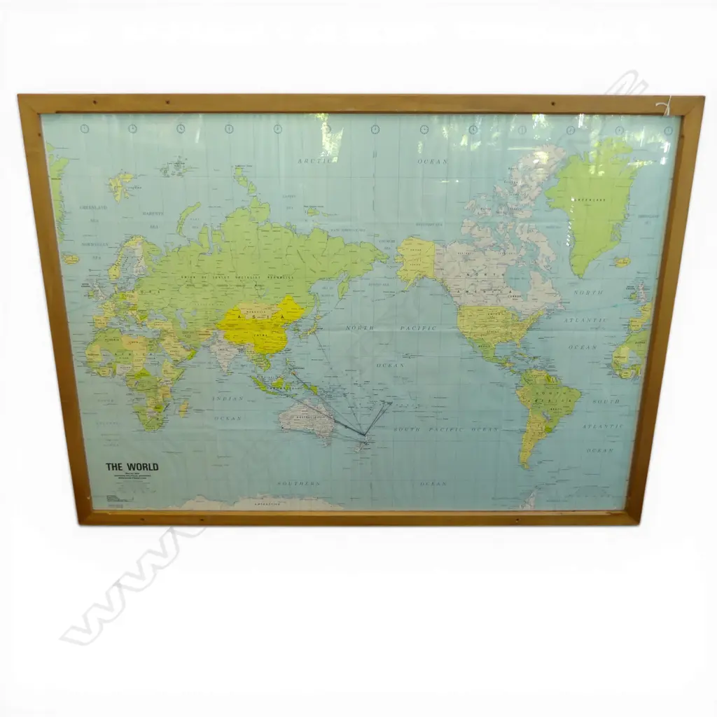 EX-CLASSROOM WORLD MAP 1300x915mm Image 1++