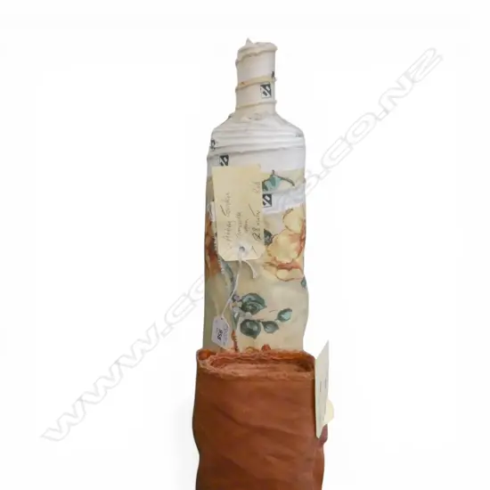 2 FABRIC BOLTS; ABBEY GARDEN 28M + TERRACOTTA 8M ROLL