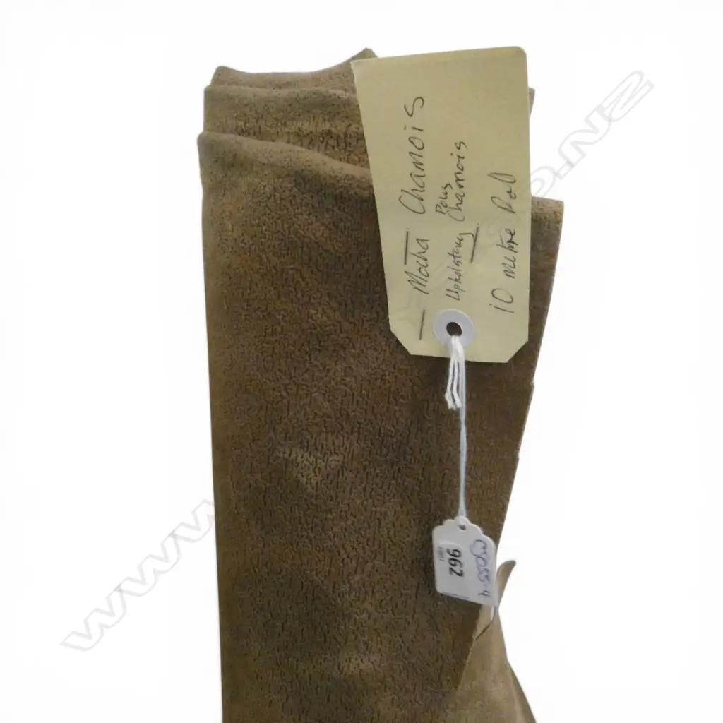 FABRIC BOLT; MOCHA, CHAMOIS UPHOLSTERY, 10M ROLL Image 1++