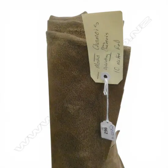 FABRIC BOLT; MOCHA, CHAMOIS UPHOLSTERY, 10M ROLL