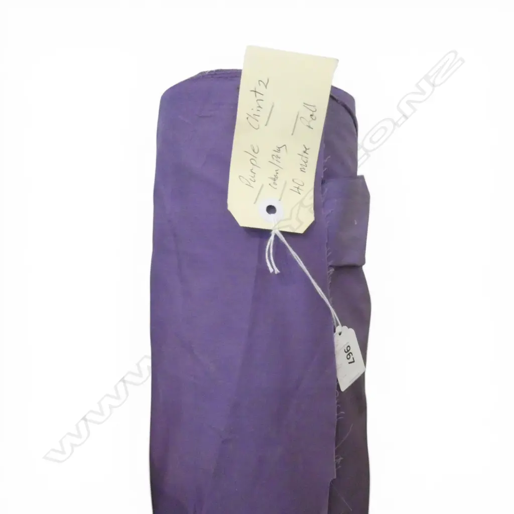 FABRIC BOLT; PURPLE CHINTZ, POLY COTTON, 40M Image 1++