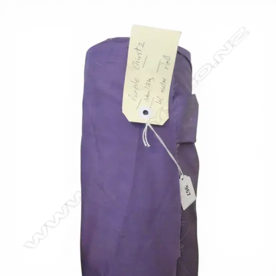 FABRIC BOLT; PURPLE CHINTZ, POLY COTTON, 40M