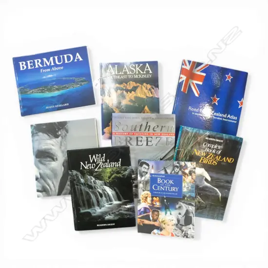 8 ASST. BOOKS, MOSTLY NZ