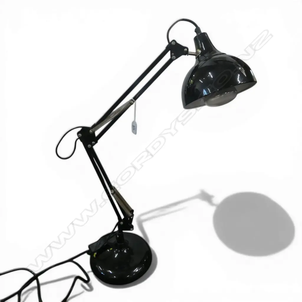 BLACK ANGLE POISE STYLE LAMP Image 1++