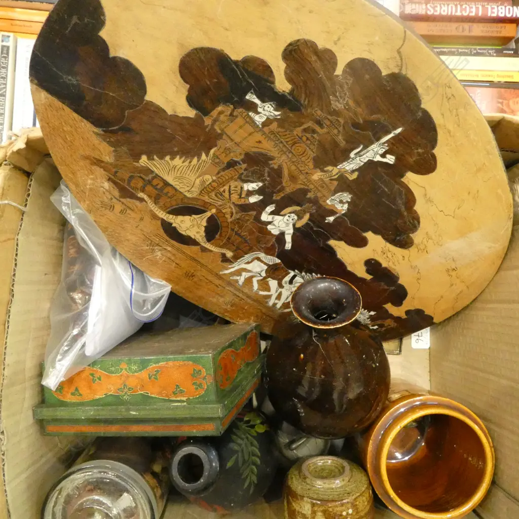 ASST. ORIENTAL COLLECTABLES Incl. KIEFUNGYUK SAKE JAR etc Image 1++