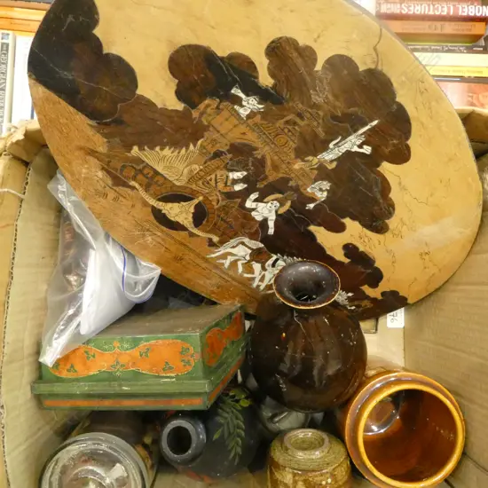 ASST. ORIENTAL COLLECTABLES Incl. KIEFUNGYUK SAKE JAR etc