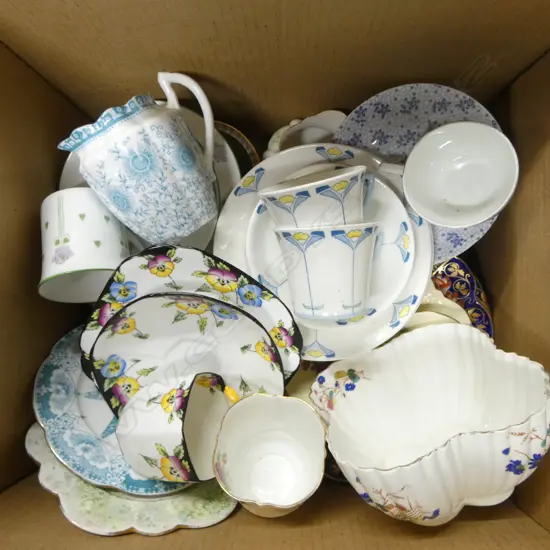 BOX LOT OLD FOLEY CHINA CSPS ETC