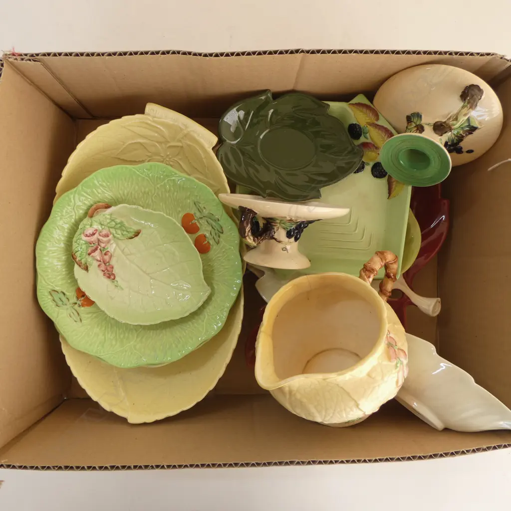 ASST. CARLTON WARE, INCLDS PR CANDLESTICKS, jug has hairline Image 1++