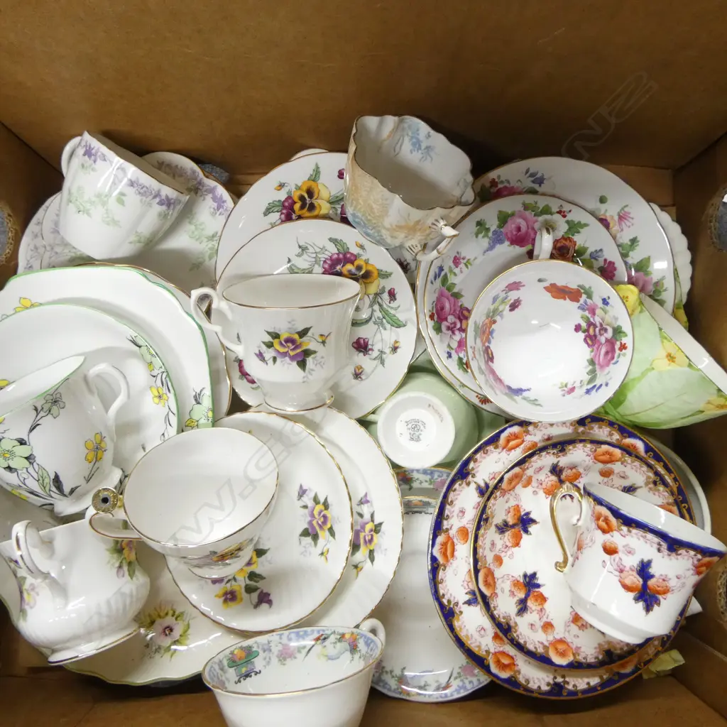 BOX LOT MIXED FINE CHINA CSPS ETC Image 1++