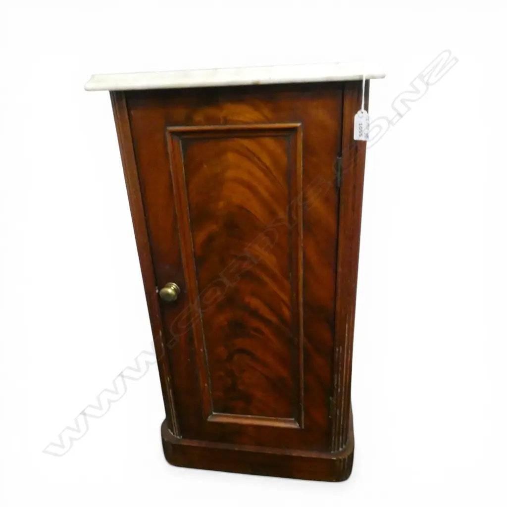 MARBLE TOP BEDSIDE CABINET  405x330x740mm Image 1++