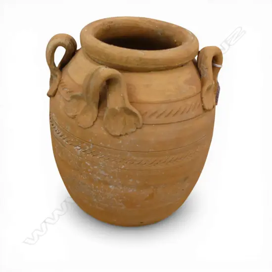 TERRACOTTA POT w. 4 HANDLES H.260mm