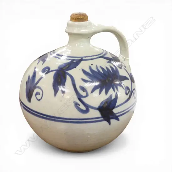 NICHOLAS BRANDON B/W POTTERY FLAGON H.280mm