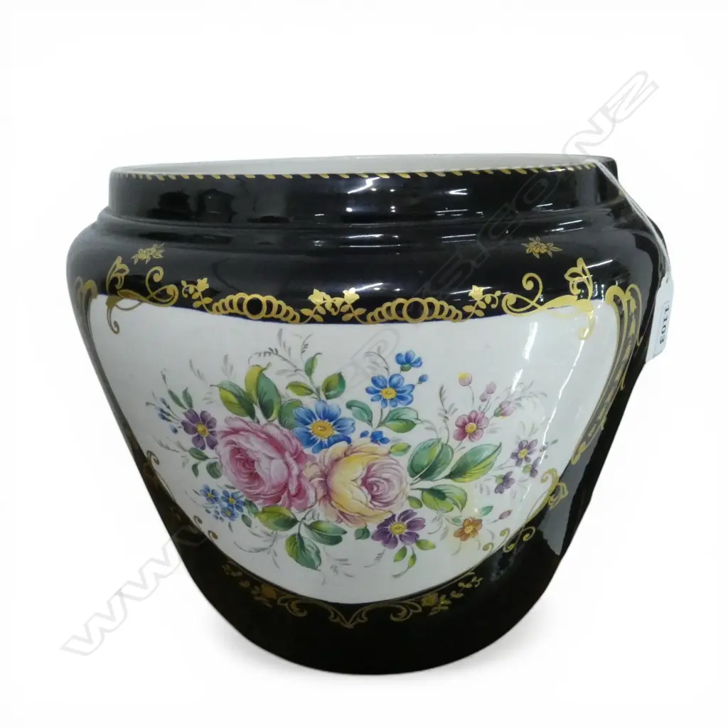FRENCH FLORAL JARDINIERE H.230mm Image 1++