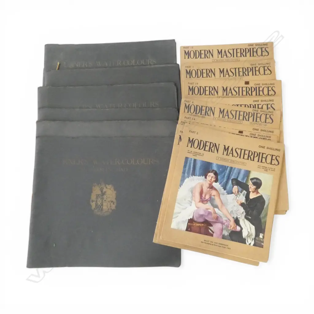 ART PRINT FOLIOS; 6 VOLS. TURNERS WCs, MODERN MASTERPIECES MAGAZINES Image 1++