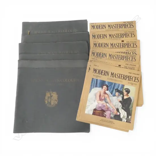 ART PRINT FOLIOS; 6 VOLS. TURNERS WCs, MODERN MASTERPIECES MAGAZINES