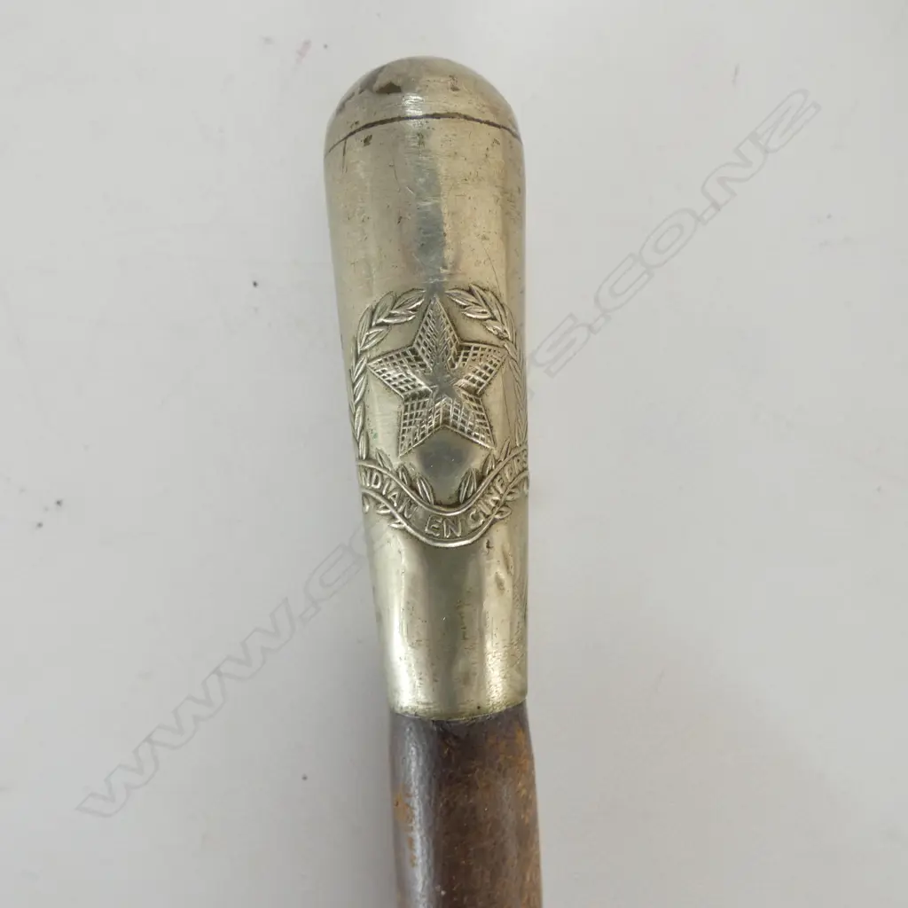 VINTAGE MILITARY SWAGGER STICK: 'INDIAN ENGINEERS' + OTHER  Image 1++