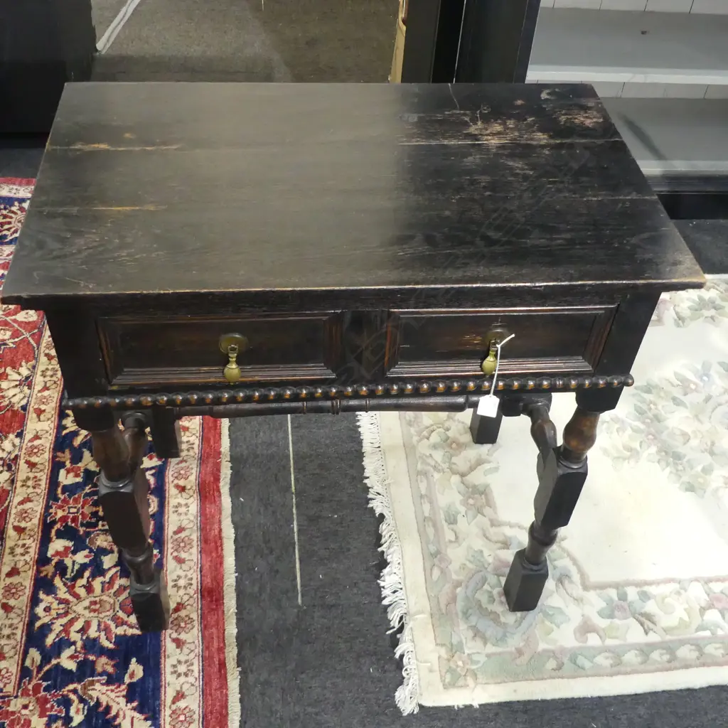 JACOBEAN STYLE OAK LOWBOW TABLE 765x455x790mm Image 1++