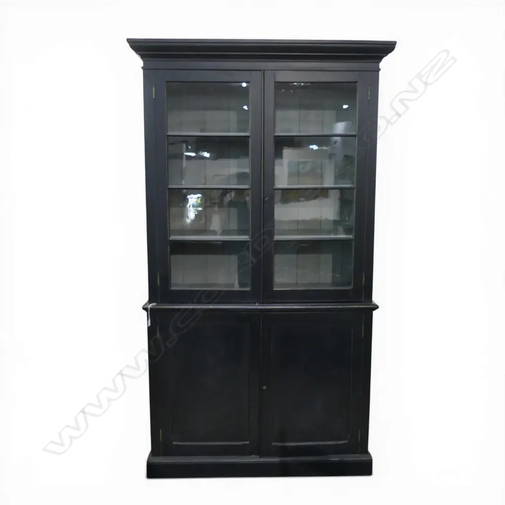 BLACK PAINTED CABINET (2 PART) Image 1++