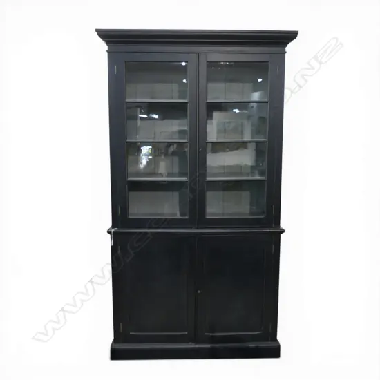 BLACK PAINTED CABINET (2 PART)