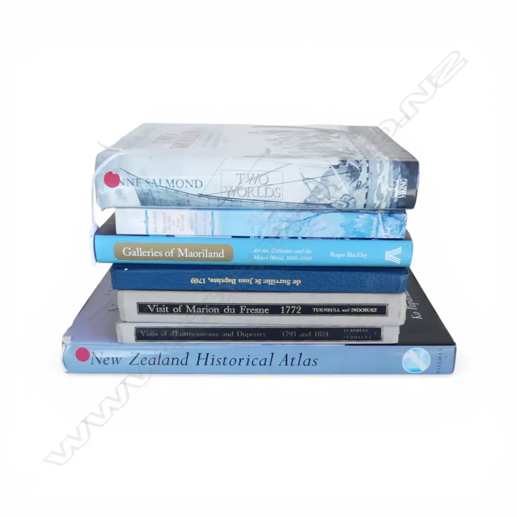 7 BOOKS ON PACIFIC EXPLORATION mostly New Zealand  Image 1++