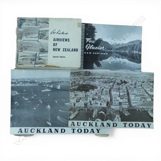 ASST. WHITES AVIATION; AIRVIEWS OF NZ BOOK, 2 AUCKLAND TODAY, BOOKLET + NZ FROM THE AIR