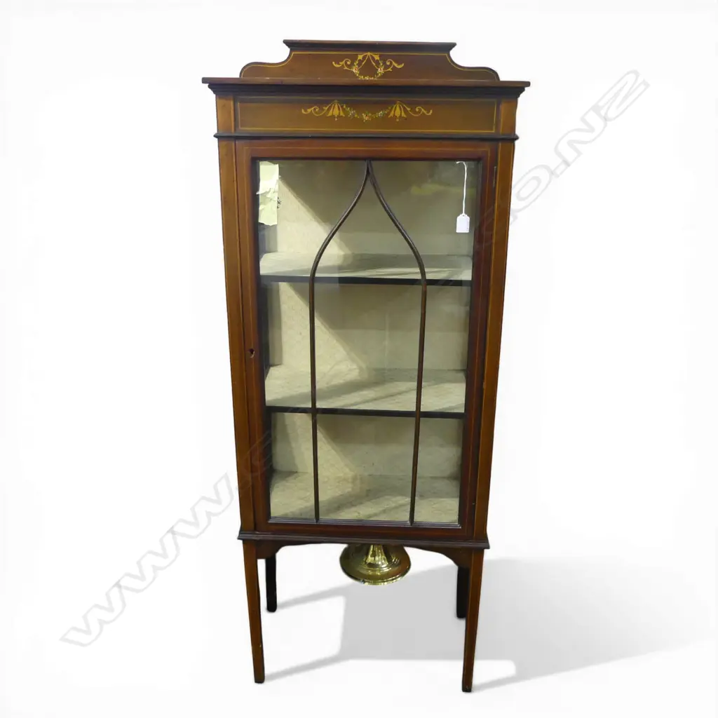 EDWARDIAN CHINA CABINET 600x300x1500mm Image 1++