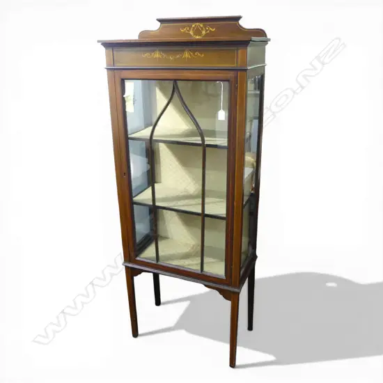 EDWARDIAN CHINA CABINET 600x300x1500mm