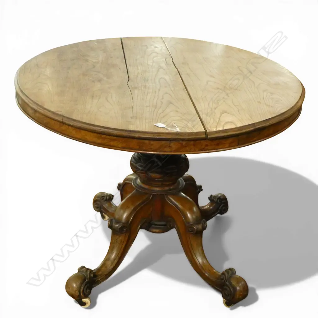 VICTORIAN LOO TABLE, SPLIT TOP 1360x1040x720mm Image 1++