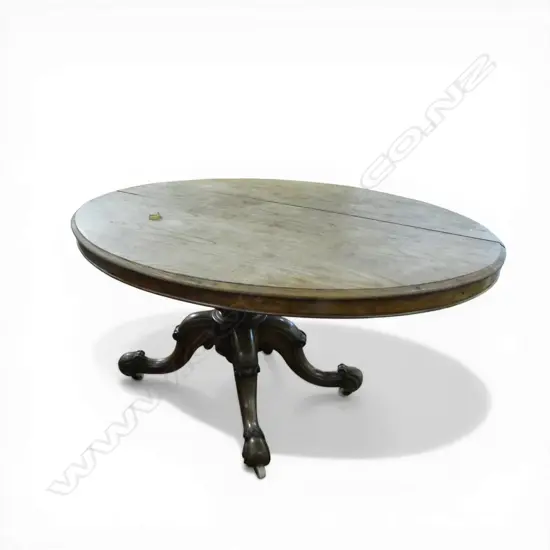 VICTORIAN LOO TABLE, SPLIT TOP 1360x1040x720mm