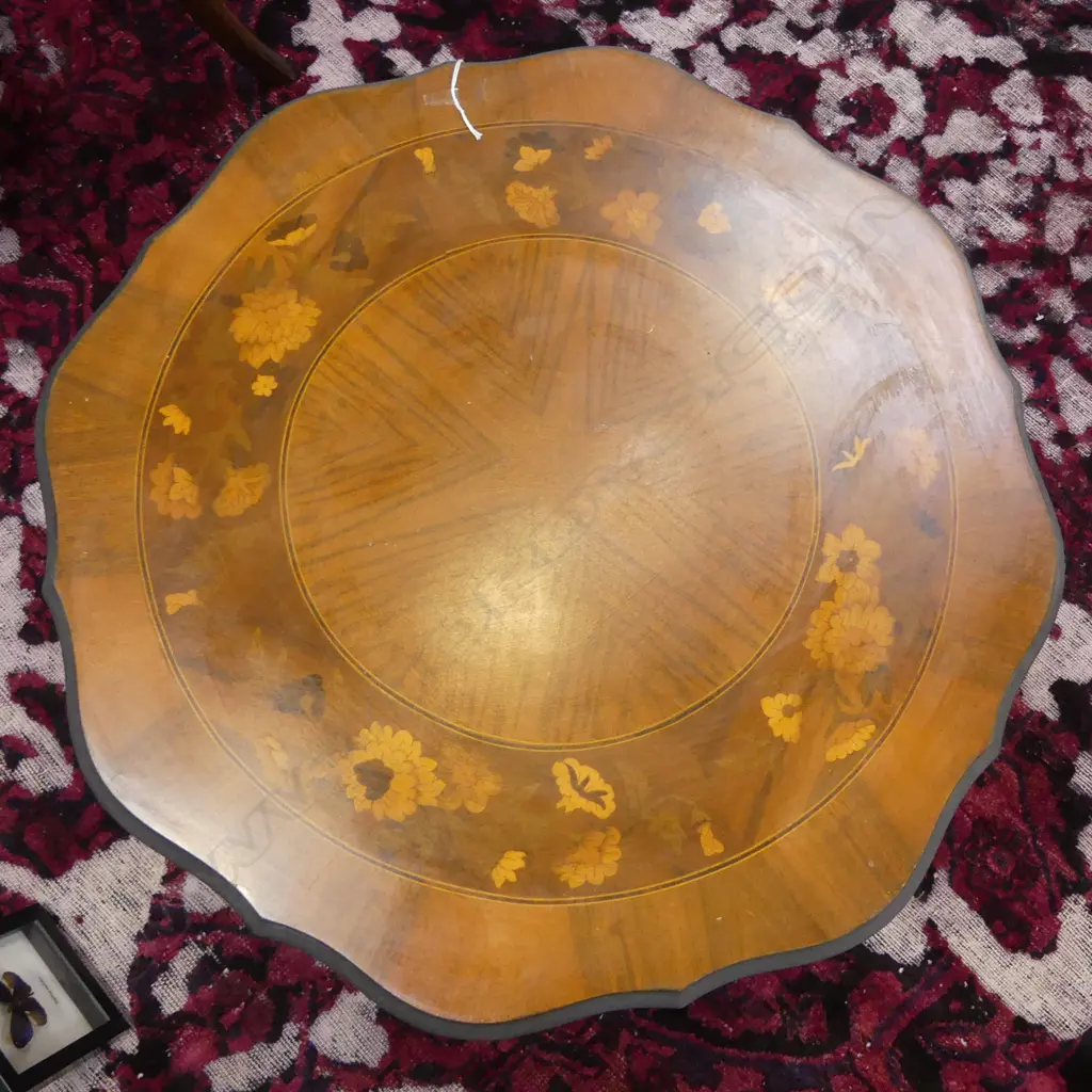 SMALL INLAID TABLE Dia.630 H.550mm Image 1++