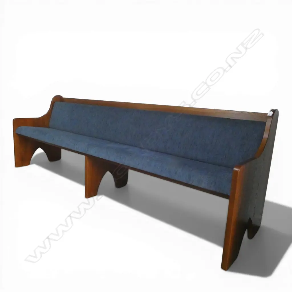  UPHOLSTERED CHURCH PEW 2460 x 600 x 820 mm    Image 1++