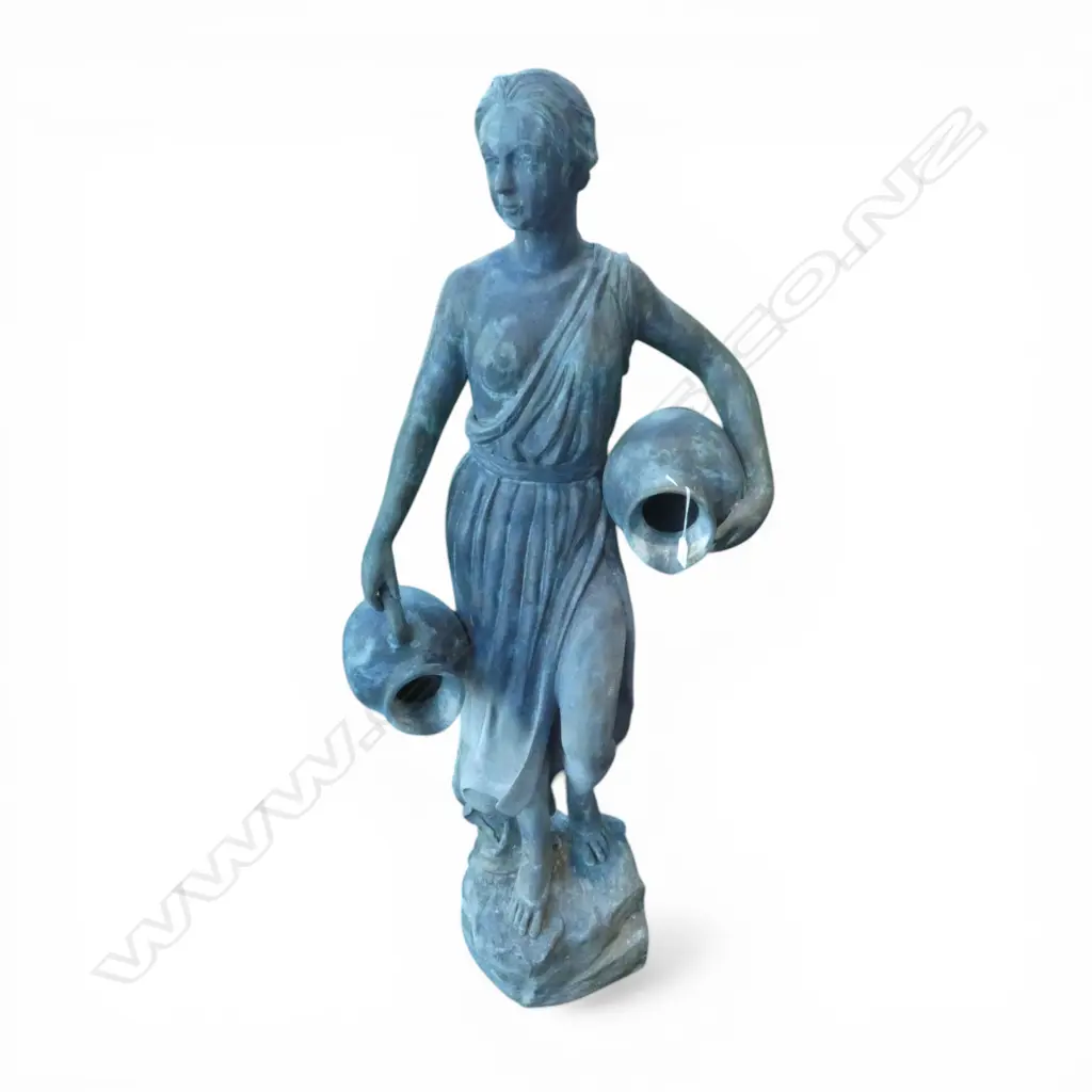 BRONZE FOUNTAIN OF A LADY classical style H.1370mm Image 1++