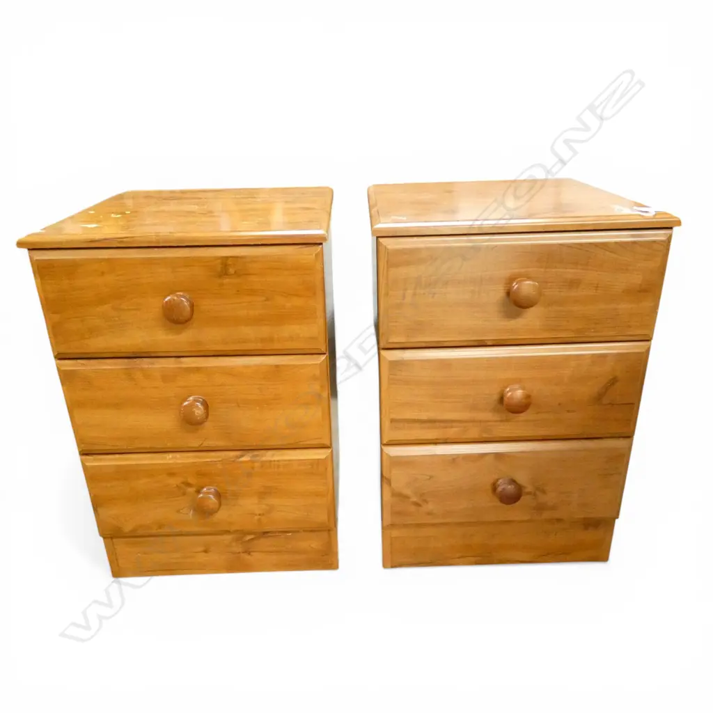 PR BEDSIDE DRAWERS 405x400x600mm MARKS TO TOP Image 1++