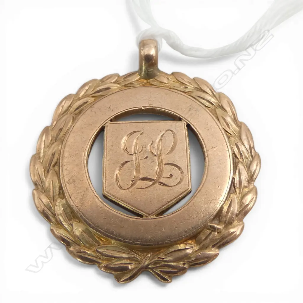 9ct GOLD SPORTS MEDAL Birmingham 1919. 7gms Image 1++
