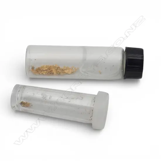 2 vials of FINE ALLUVIAL GOLD small qty