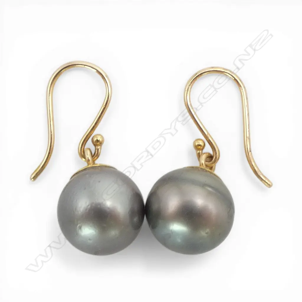 PR 9ct GOLD & PEARL EARRINGS 4.73gms Image 1++
