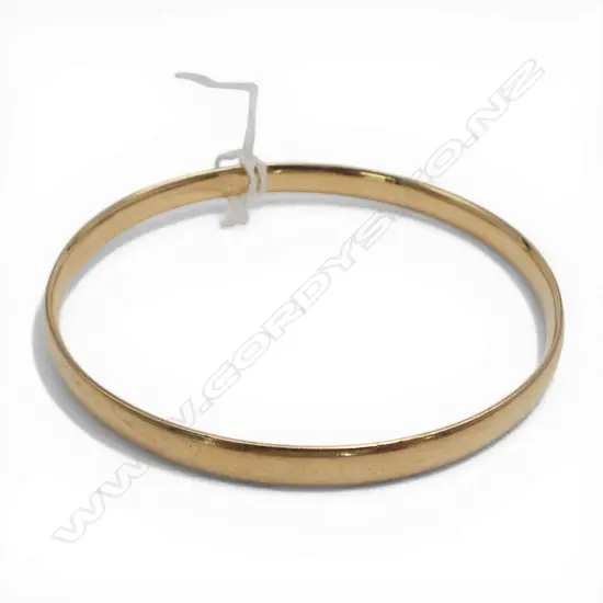 9ct GOLD PLAIN BANGLE 21.6gms