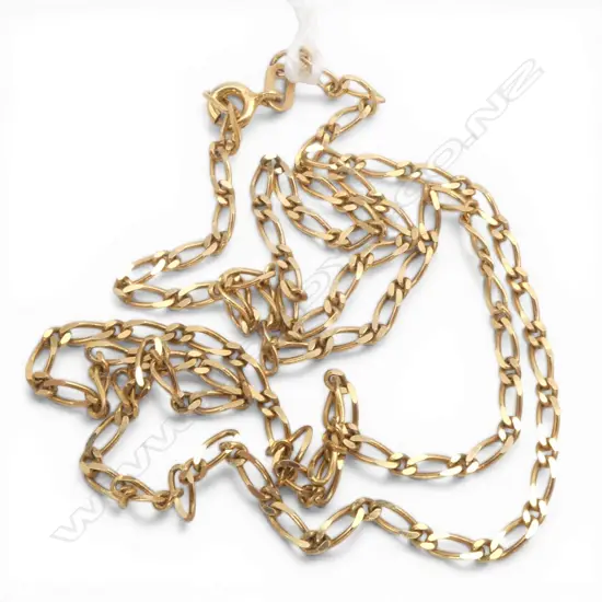9ct GOLD NECK CHAIN L.500mm. 4.4gms.