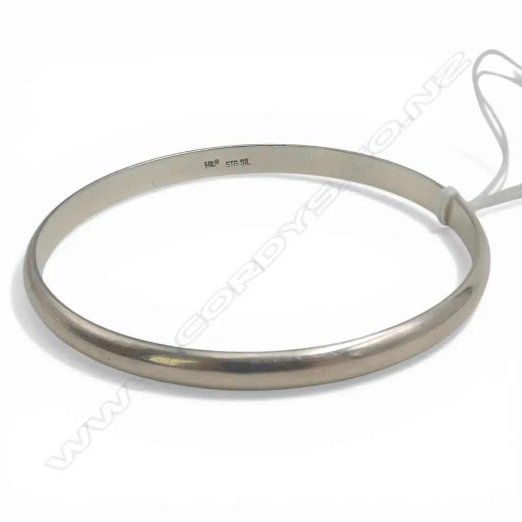 plain silver BANGLE half hoop design 22gms Image 1++