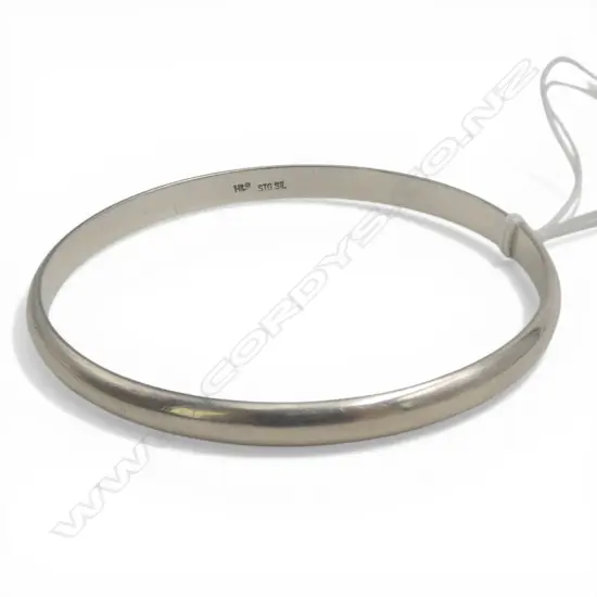 plain silver BANGLE half hoop design 22gms