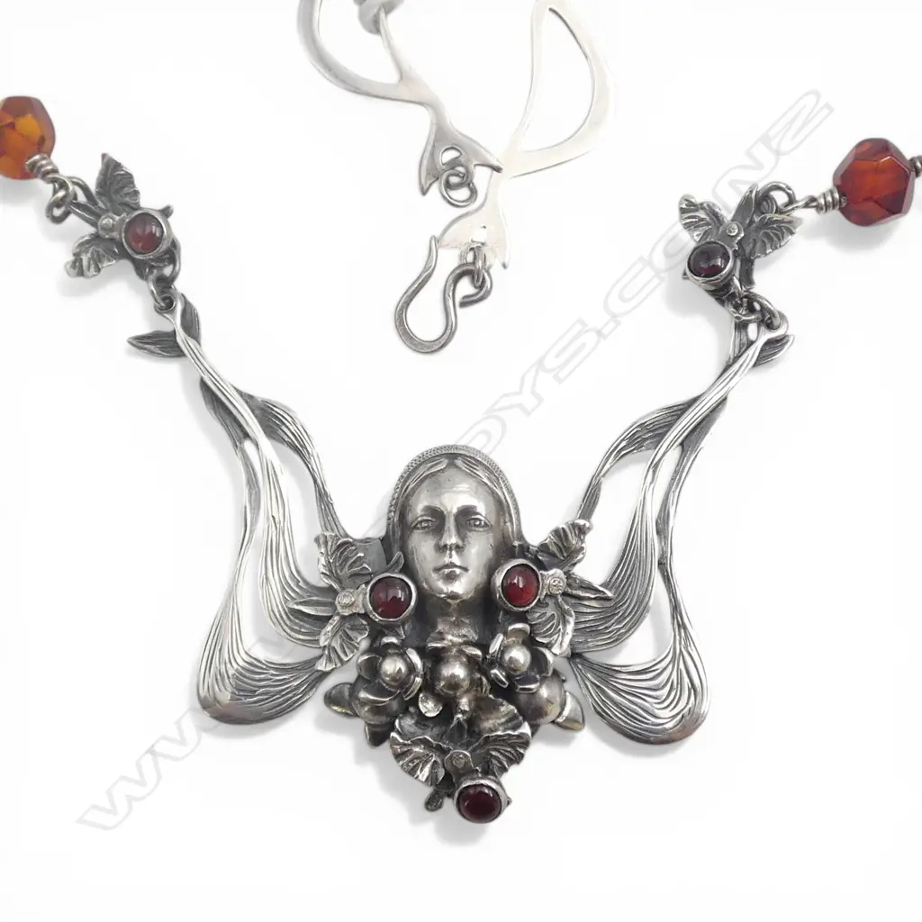 S/SILVER FIGURAL PENDANT NECKLACE MADE BY CHAIA FEIN  1970S FINGERS GALLERY 6 LORN ST Image 1++
