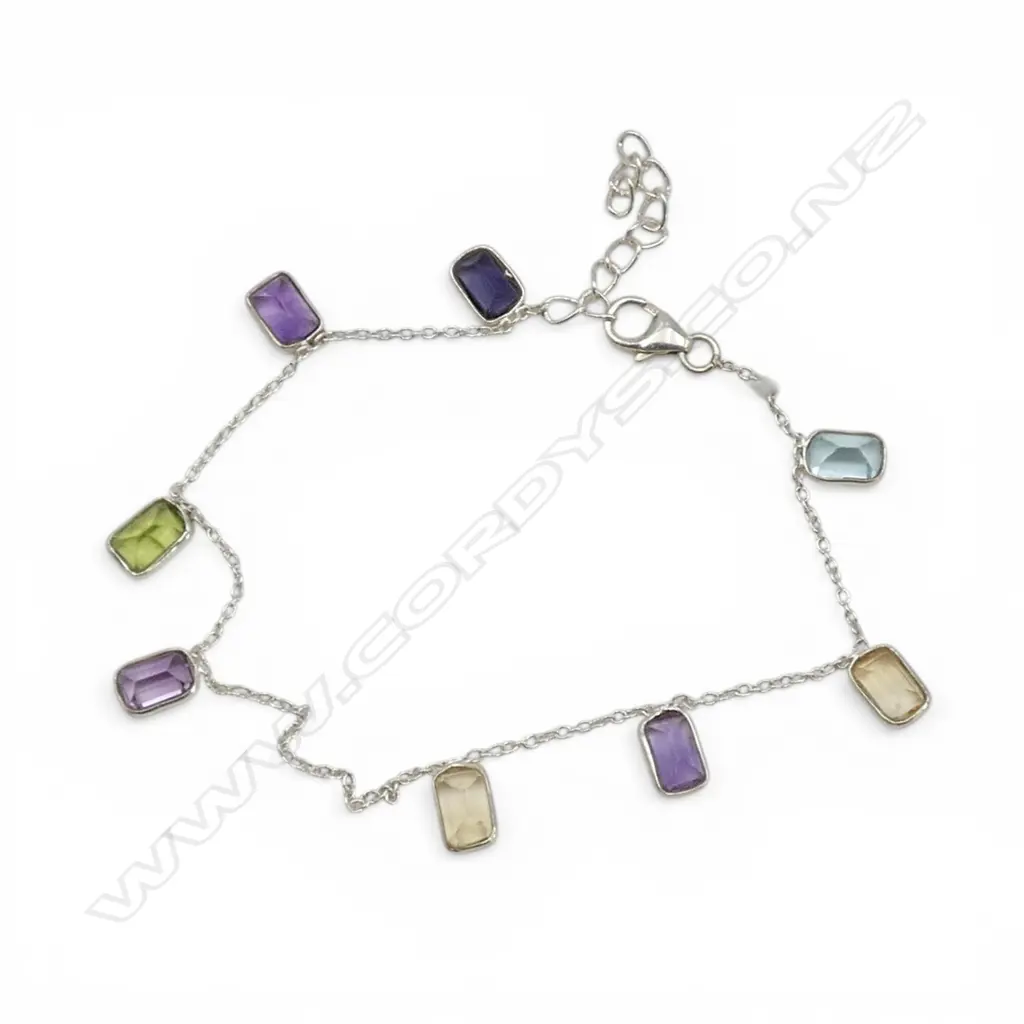 SILVER GEMSTONE BRACELET Image 1++