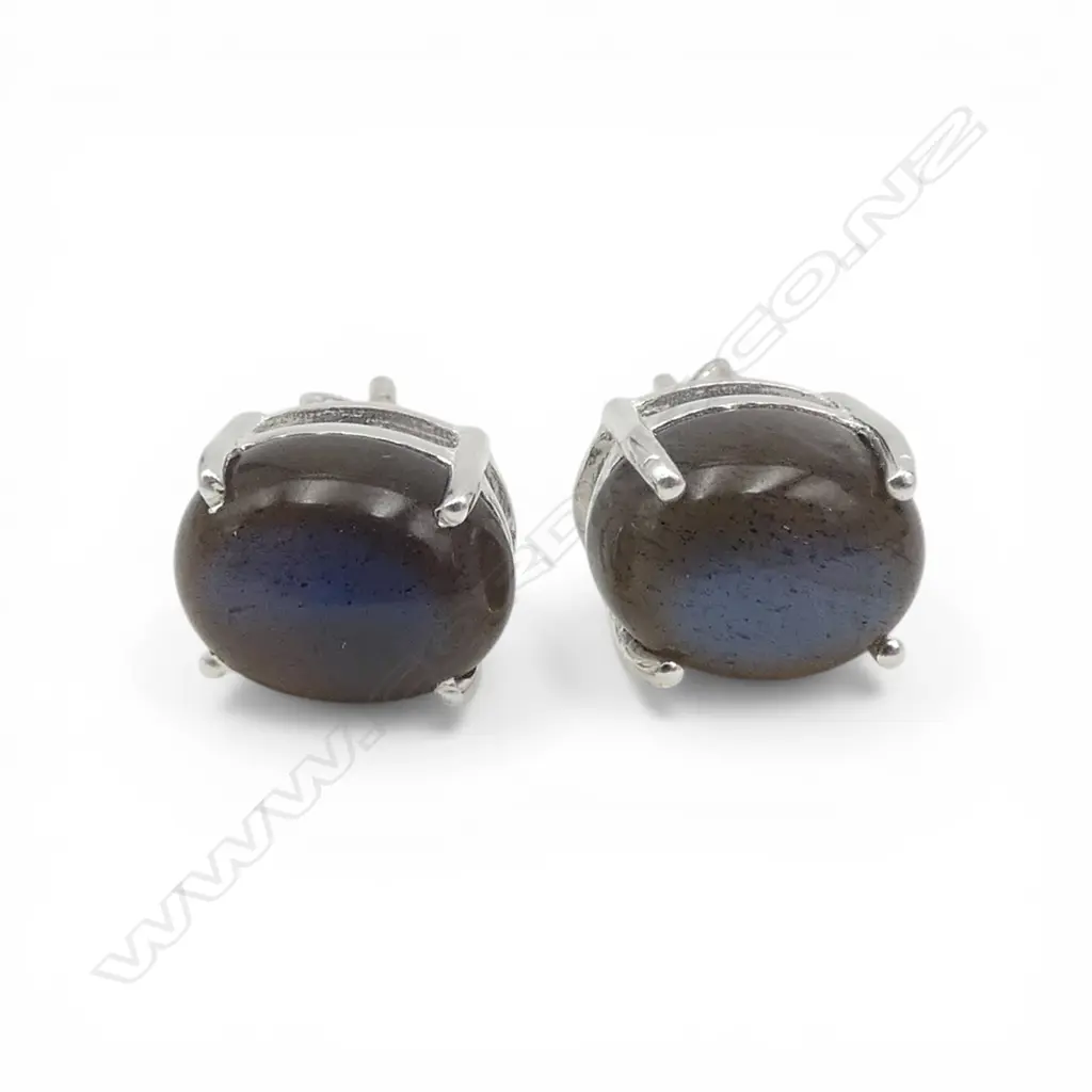 PR SILVER LABRADORITE STUDS Image 1++