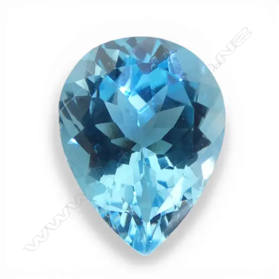 PEAR CUT LOOSE BLUE TOPAZ GEMSTONE